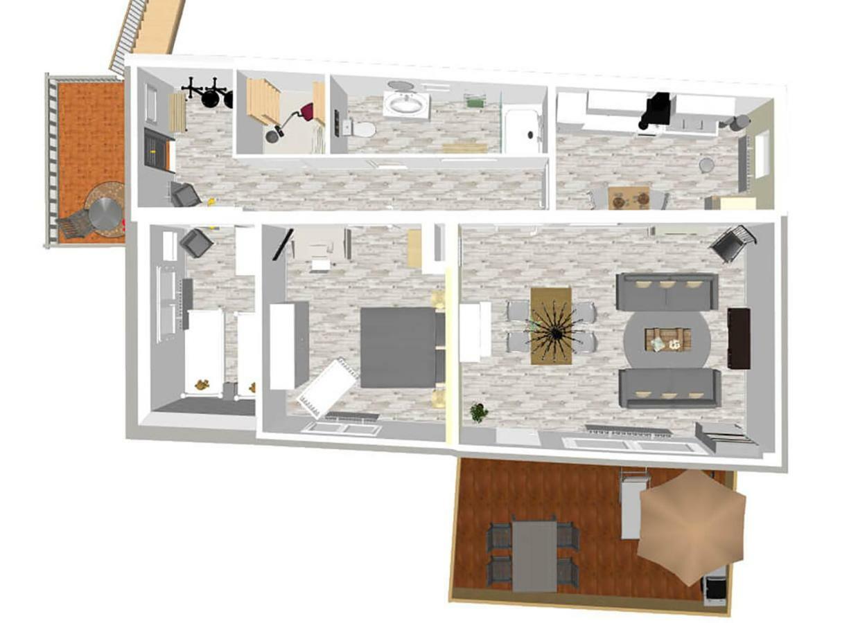 Große, helle Ferienwohnung mit 2 Balkonen auf dem Bauernhof in der Lüneburger Heide Oetzen Exterior foto